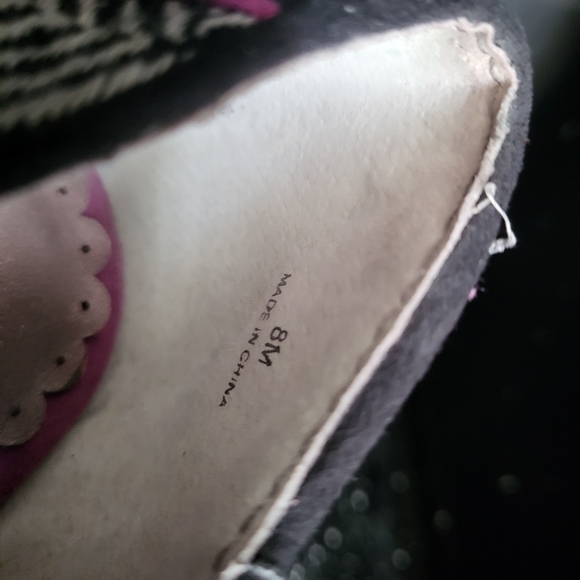 Lulu Townsend Black & White with Pink Highlights Heels (8) - Picture 8 of 8